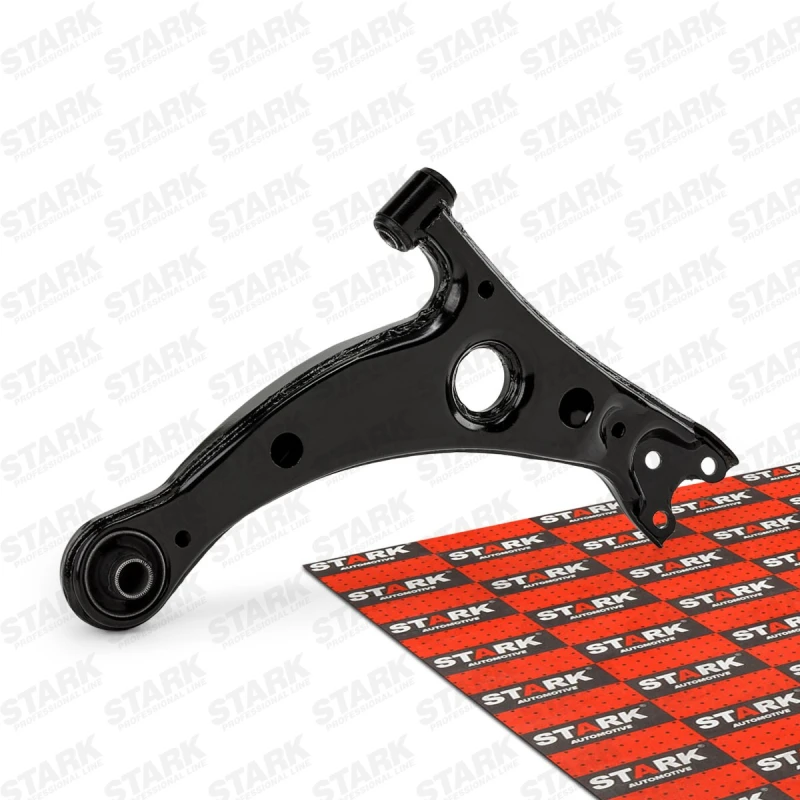 Image of STARK SKCA-0050346 Suspension arm Control Arm, Sheet Steel, Front Axle Left, with rubber mount Sheet Steel Track Control Arm (273)