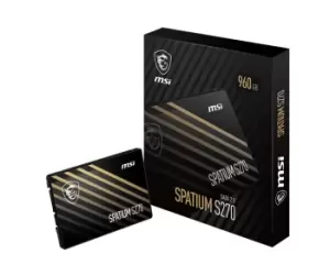 Image of MSI SPATIUM S270 SATA 2.5 960GB internal solid state drive 2.5"...