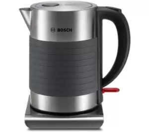 image of Bosch TWK7S05GB Jug Kettle - Grey & Black, Silver/Grey