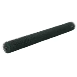 Image of Vidaxl Chicken Wire Fence Steel With Pvc Coating 10X1.5 M Green