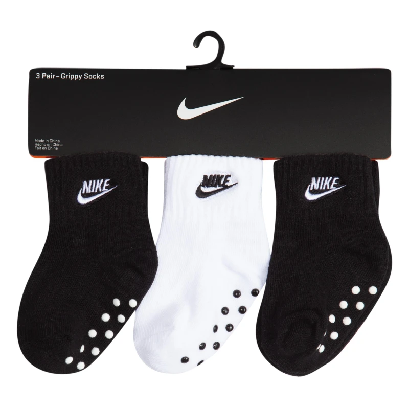 Image of Nike Quarter Sock Baby - Black C3 - C7
