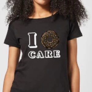Image of I Donut Care Womens T-Shirt - Black - 3XL - Black