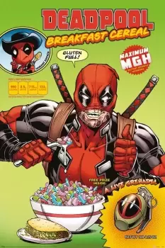 Image of Deadpool Cereal Poster multicolour