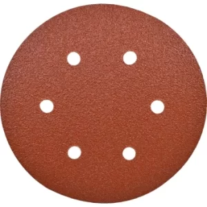 150MM Hook-N-Loop Backed Sanding Discs 6H P60