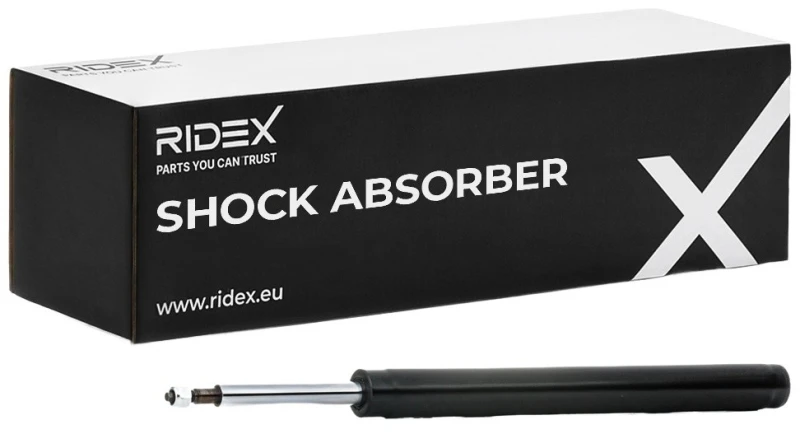 Image of RIDEX 854S0878 Shock absorber Front Axle, Gas Pressure, Twin-Tube, Suspension Strut Insert, Bottom Plate Shock Absorber (854)
