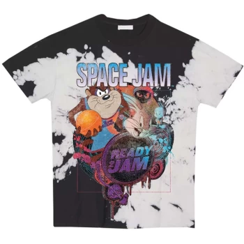 Image of Space Jam 2 - Ready 2 Jam Unisex Large T-Shirt - Black/ White