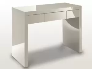 Image of LPD Puro Stone High Gloss 1 Drawer Dressing Table Flat Packed