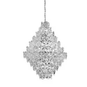 Image of Netlighting Search Light Eu - Tiles 17 Light Pendant Chrome, E14