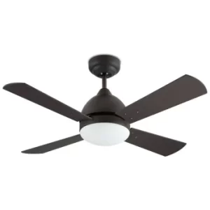 Image of LEDS C4 Forlight Borneo Ceiling Fan E27 Brown Wenge Beech Wood