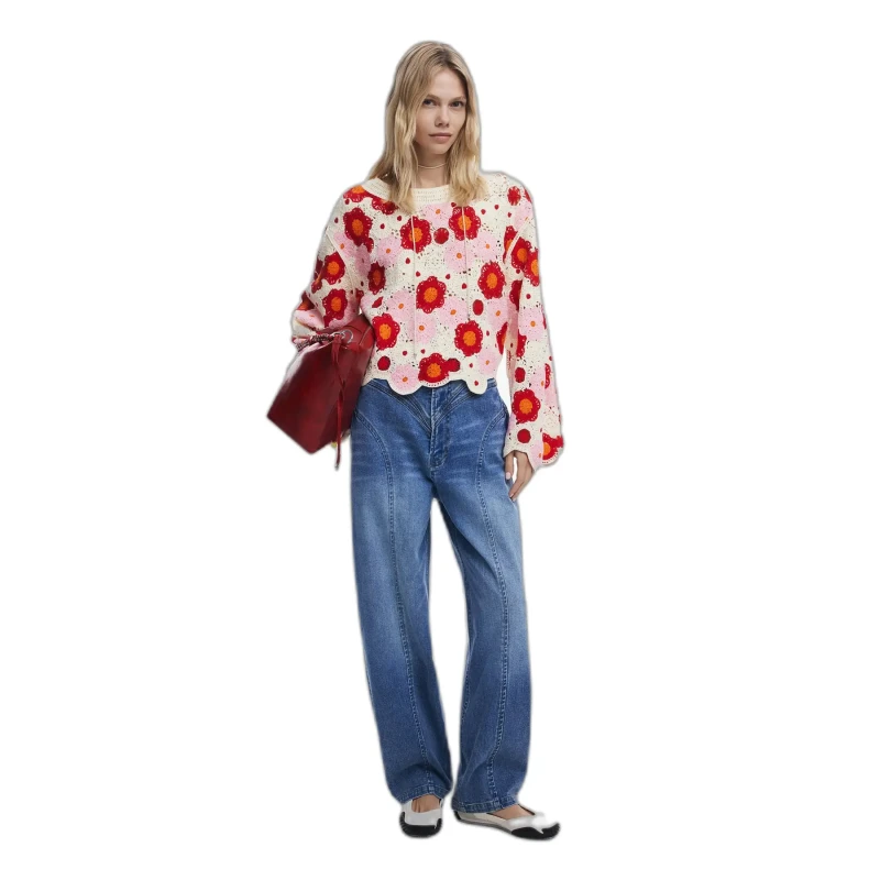 Image of Desigual Woman sweater Desigual Noruega Rouge Female S