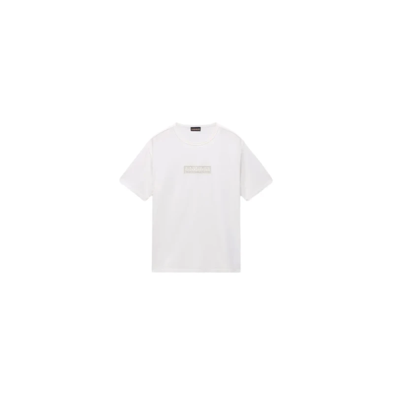 Image of Kid's T-Shirt Napapijri New Box Logo Blanc Unisex 10 ans
