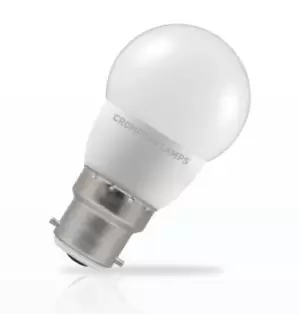 image of Crompton Lamps LED Golfball 5.5W B22 Dimmable Cool White Opal (40W Eqv)