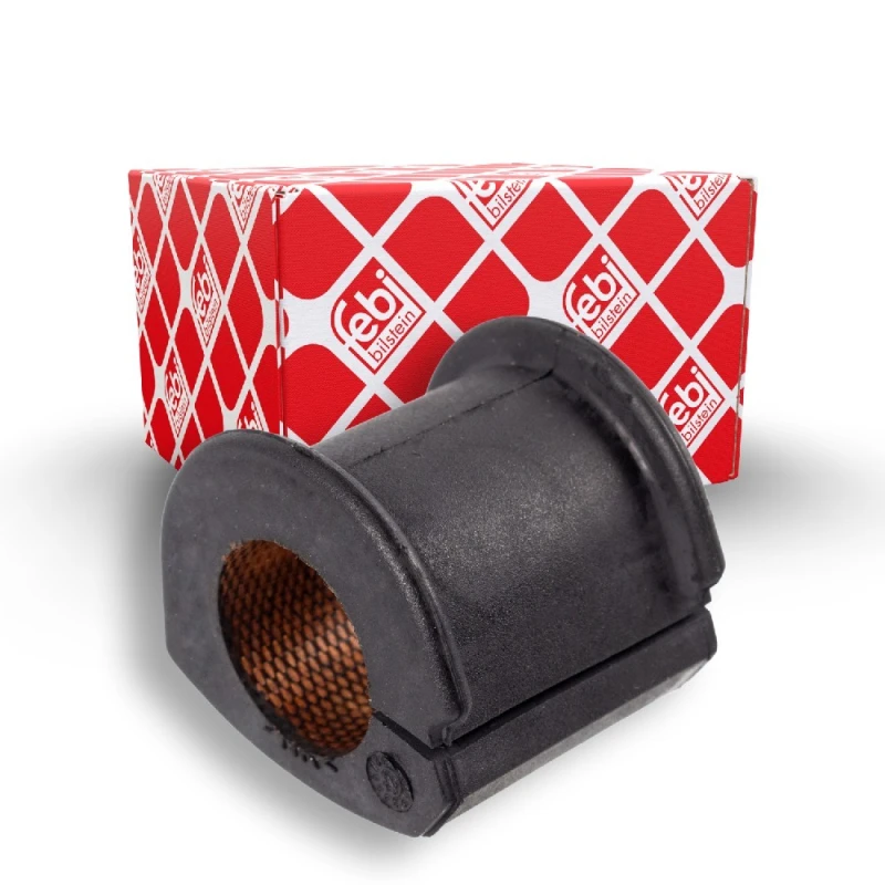 Image of FEBI BILSTEIN 41553 Stabilizer Bushes Front Axle, Rubber Rubber Anti-roll Bar Bush Kit (1334)