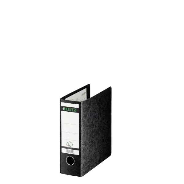 Image of Leitz Lever Arch File Paper on Board A5 77mm Spine Width Upright Black EXR20087ES