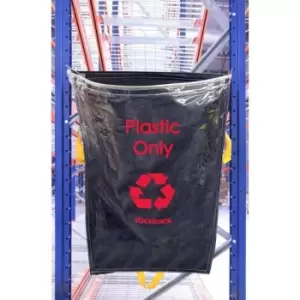 Image of Clear Racksack Plastic Logo - Pack 10