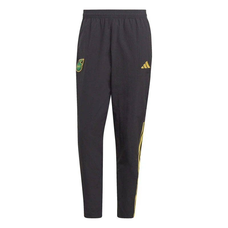 Image of adidas Jamaica Pre Match Tracksuit Bottoms 2023 Adults - Black S