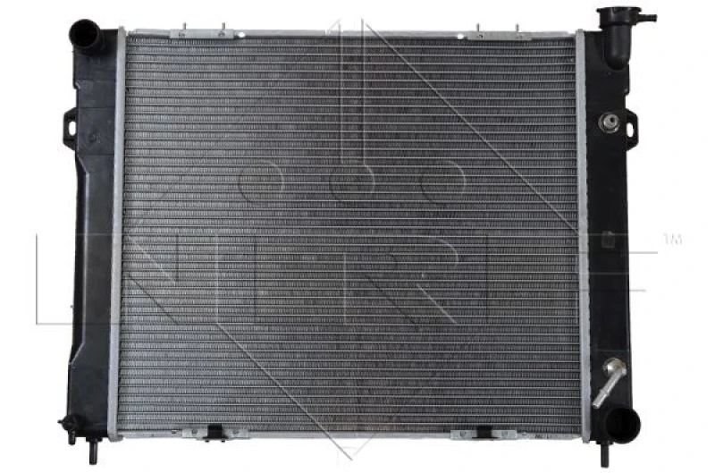 Image of NRF 50202 Engine radiator Brazed cooling fins, Aluminium, with mounting parts Aluminium Radiator,engine cooling (470)