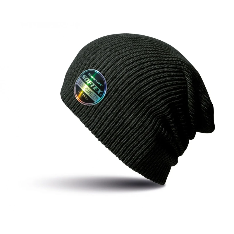 Image of Result Result Men Winter Essentials Core Softex Beanie Hat in Black One Size Male 5057080699605