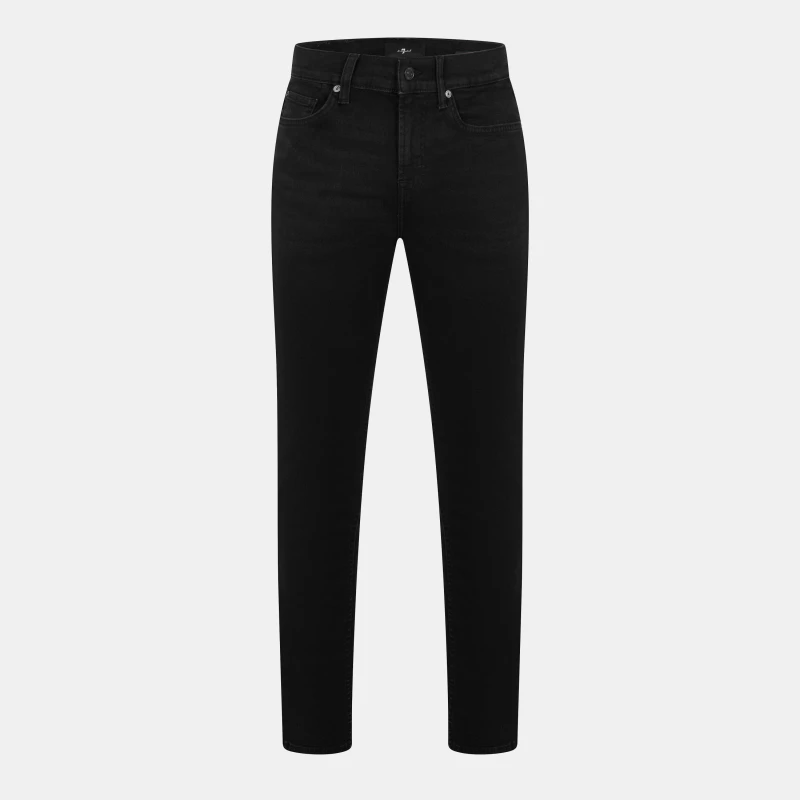 Image of 7 For All Mankind Mens Slimmy Slim Fit Jeans Washed Black male 30W S