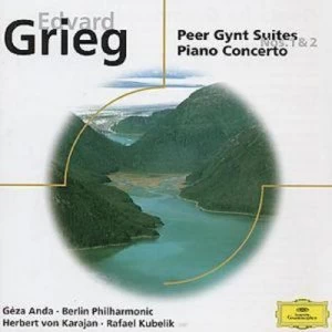 image of Edvard Grieg Peer Gynt Suites No 1 & 2 - Piano Concerto by Edvard Grieg CD Album