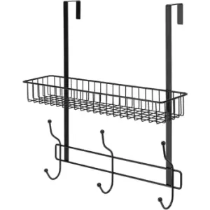 Image of Large Hook Over Shower Caddy Matt Black - Croydex