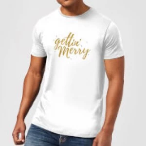 Image of Gettin' Merry T-Shirt - White - 4XL