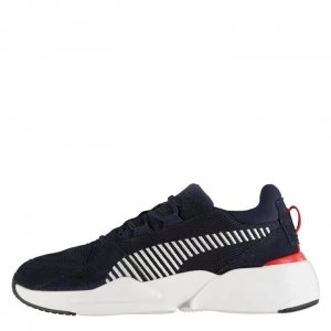 image of Puma Zeta Suede Trainers - Peacoat/Wht