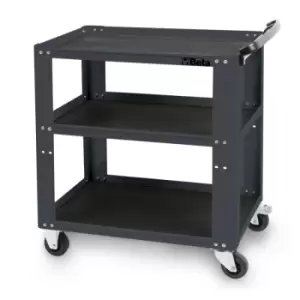 image of Beta Tools C51 G 3 Open Shelf Tool Trolley 800 x 450 x 900mm Grey 051000002