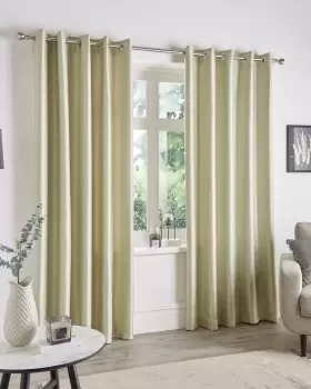 image of Cotton Traders Thermal Blockout Curtains in Green