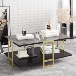 Image of Polka Marble Effect Coffee Table