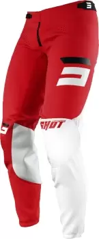 image of Shot Aerolite Gradient Motocross Pants, black-white-red, Size 26, black-white-red, Size 26