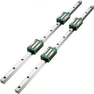 Image of Vevor 2pcs Linear Rails Linear Bearings And Rails Hsr15-1200mm Linear Slide Kit