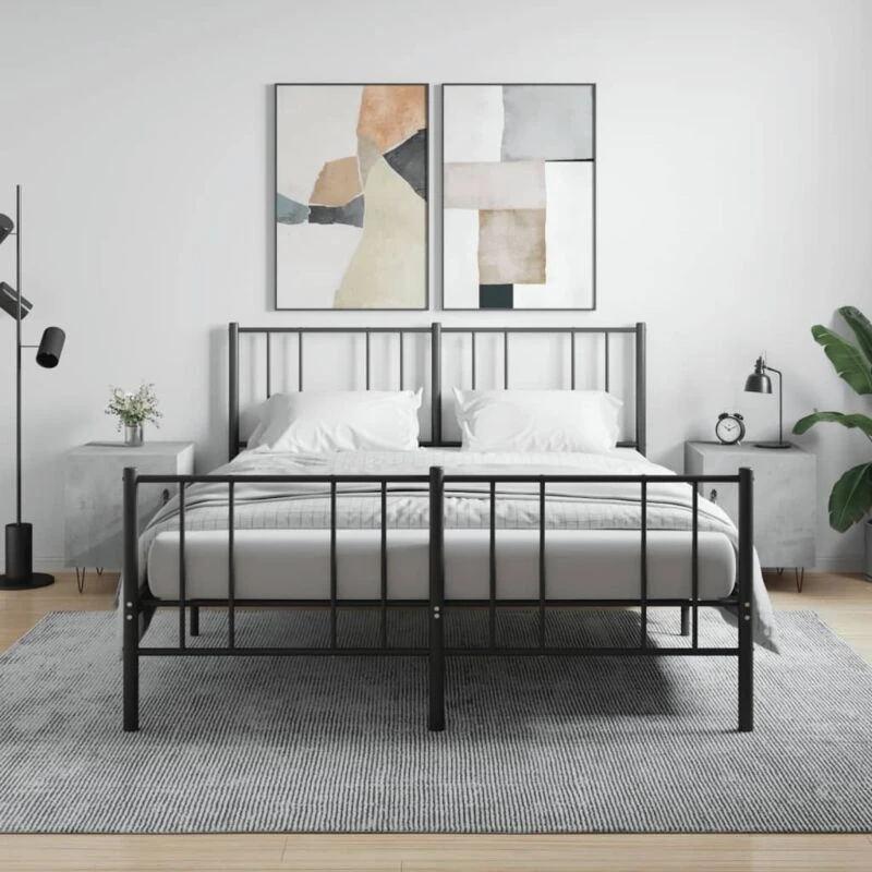 Image of VIDAXL Bedside Cabinets 2 pcs Concrete Grey 40x40x50cm Engineered Wood Vidaxl 827557