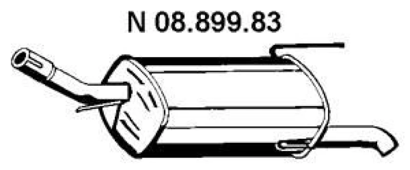 Image of Rear silencer VEGAZ OS-635EBER