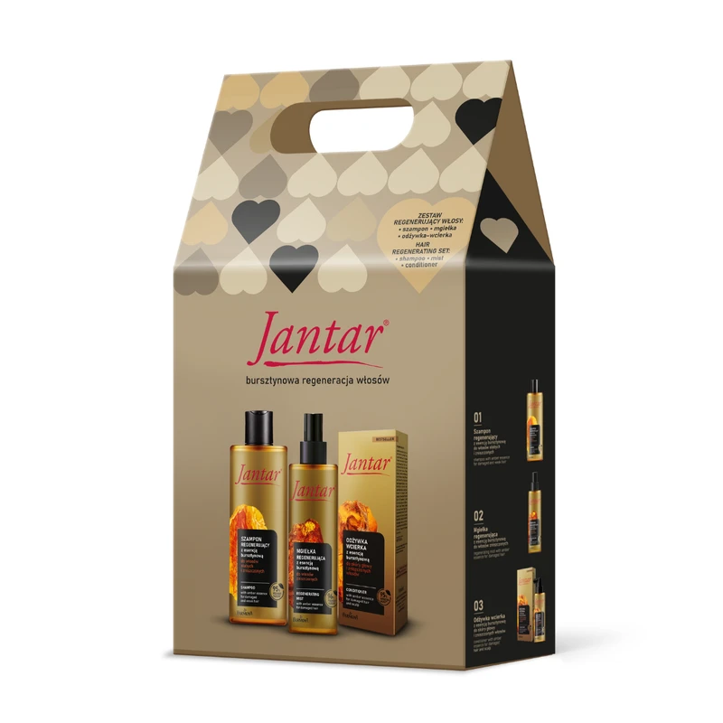 Image of Jantar Gift Set For Damaged Hair 300ml + 100ml + 200ml