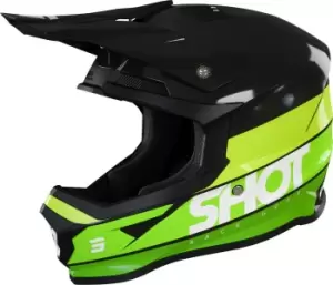 Image of Shot Furious Story Motocross Helmet, black-green, Size L, black-green, Size L