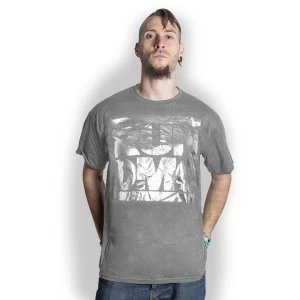 Image of Run DMC - Logo Unisex XX-Large T-Shirt - Grey