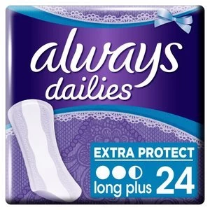 Always Dailies Long Plus Pantyliner 24PK