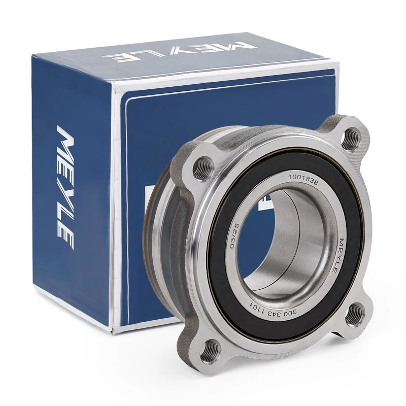 Image of MEYLE 300 343 1101 Wheel Hub Original Quality, Rear Axle, with integrated magnetic sensor ring, without fastening/mounting material Wheel Hub (653)