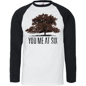 image of You Me At Six - Tree Unisex Large T-Shirt - Black,White