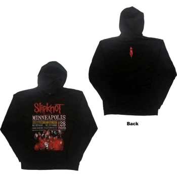 image of Slipknot - Minneapolis '09 Unisex Large Hoodie - Black