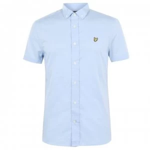 Image of Lyle and Scott Short Sleeve Shirt - Pool Blue Z800