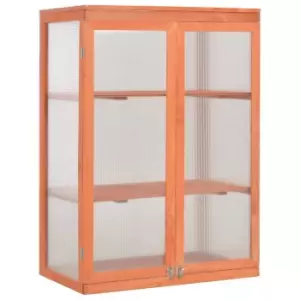 Image of Vidaxl Greenhouse Wood 75X47X109 cm