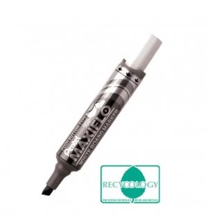 Image of Pentel Maxiflo Whiteboard Marker Chisel Tip Black PK12