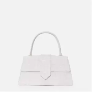 Image of Missguided Boucle Top Handle Bag - White