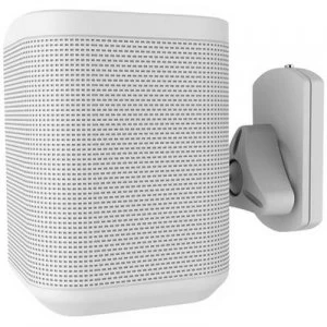 image of NewStar NM-WS130WHITE Speaker wall mount Swivelling/tiltable, Swivelling Distance to wall (max.): 10cm White