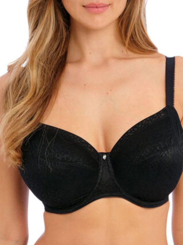 Image of Fantasie Womens underwired side-reinforced bra Fantasie Envisage Noir Female 80I