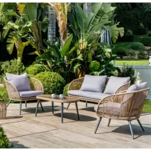 Image of Better Garden Dahlia 4 Seater Wicker Sofa Set