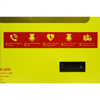 image of Aed Outdoor Heated Steel Cabinet - With Mechanical Lock