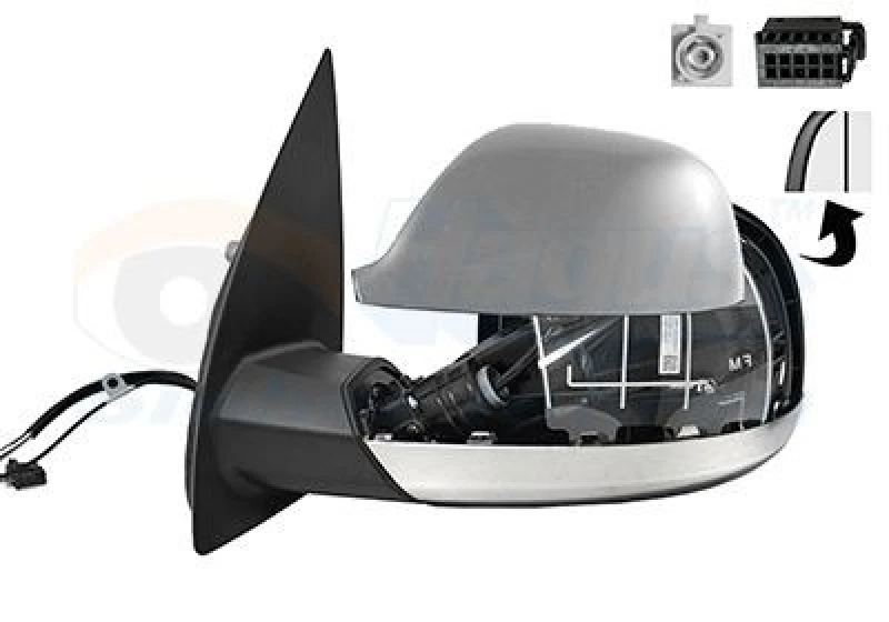 Image of VAN WEZEL Wing mirror VAN WEZEL 5789827